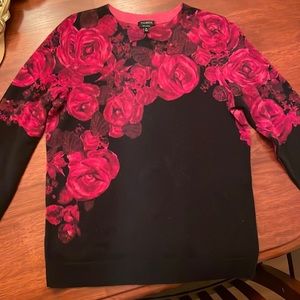 Audrey Talbots cashmere floral sweater